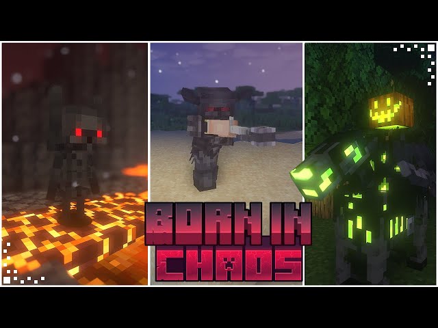 Born In Chaos (Minecraft Mod Showcase) | New Mobs, Weapons & Armor | Best Mod for Halloween | 1.19