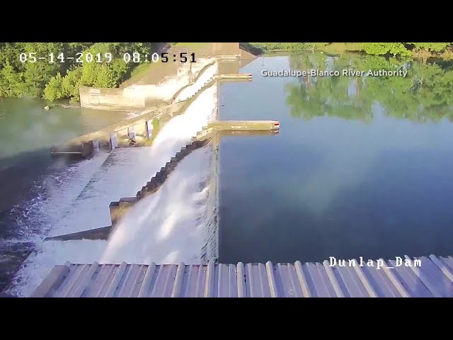 VIDEO: Texas' Lake Dunlap Dam collapse caught on camera