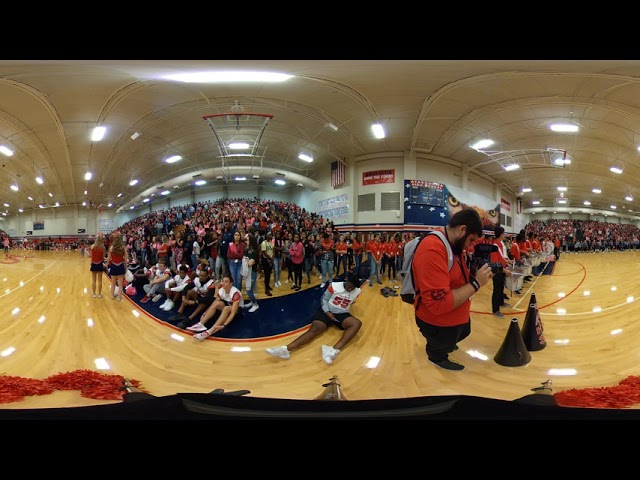 Pink Out Pep Rally in VR 10 26 18