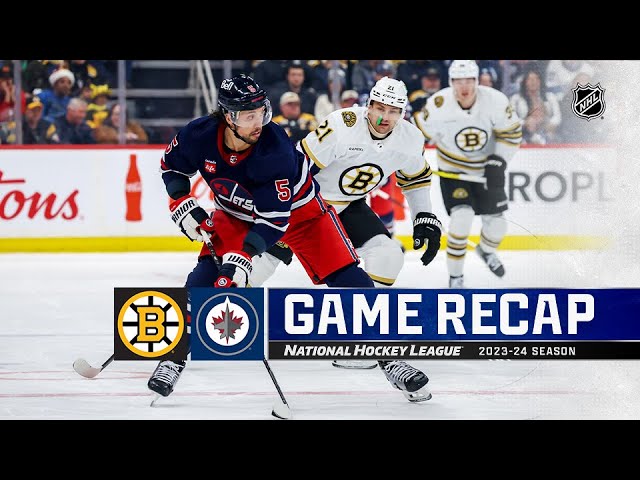 Bruins @ Jets 12/22 | NHL Highlights 2023