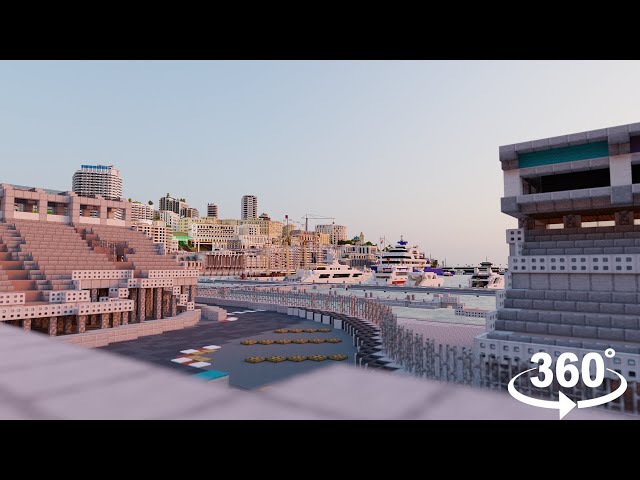 Circuit de Monaco in MINECRAFT 1:1 scale (360 Degrees)