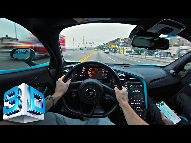 VR POV Drive in a McLaren 720S Along Santa Monica’s Pacific Coast Highway