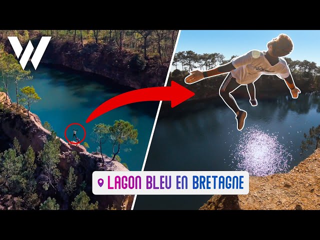 CLIFF DIVING in a SECRET BLUE LAGOON