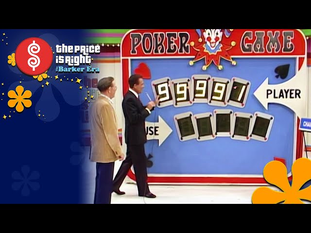 Poker Face! Contestant Dominates Poker Game Early On | The Price Is Right 1985