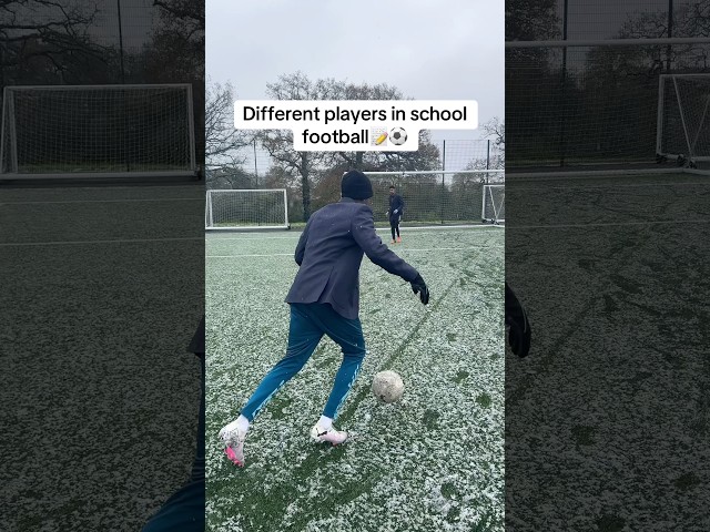 DIFFERENT PLAYERS IN SCHOOL FOOTBALL…📝⚽️