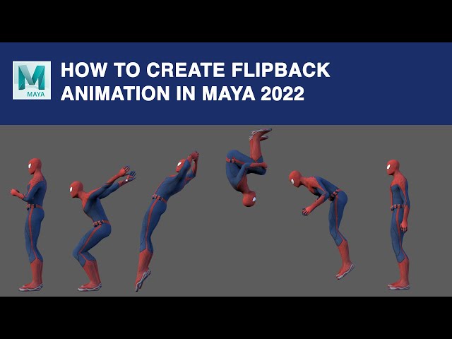 HOW TO CREATE BACKFLIP ANIMATION IN MAYA 2022