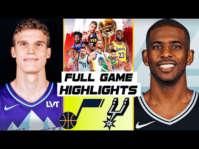 Utah Jazz vs. San Antonio Spurs (Nov/21/2024) Game Highlights | NBA Highlights 2024