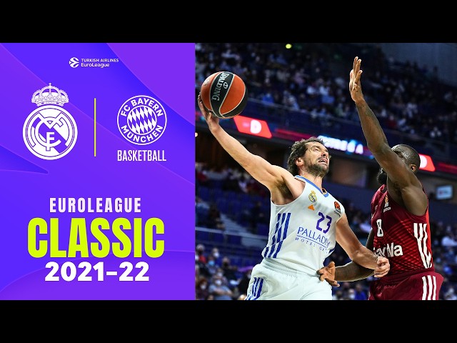 BAYERN’S Tough DEFENSE Pressures REAL MADRID'S High-Speed OFFENSE | EUROLEAGUE CLASSIC GAME 2021-22