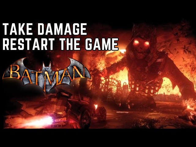 Take Damage, Restart the Game (HARD Difficulty): Batman Arkham Asylum