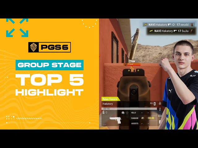 PGS 6 Group Stage TOP 5 Highlights l PUBGEsports