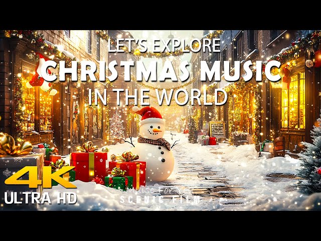 Christmas Atmosphere 4K:A Serene 4K Christmas Journey with Timeless Piano Melodies and Ambient Sound