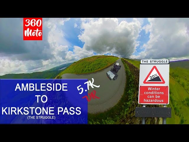 360° VR ride of The Struggle - Ambleside to Kirkstone Pass - Going Up!