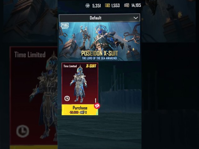 Poseidon X-Suit 😮 FREE #pubgm