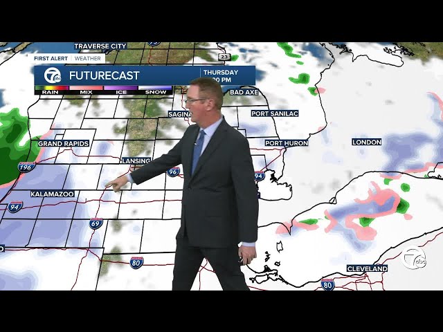 Snow showers around Thursday