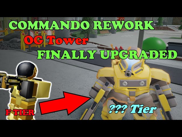 The NEW COMMANDO SHOWCASE! The OG Tower FINALLY Got An Upgrade! || Tower Defense Simulator