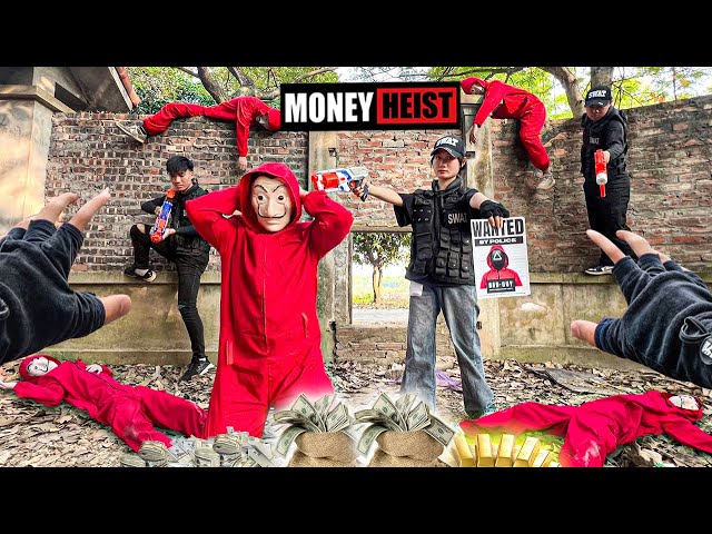 PARKOUR VS MONEY HEIST | No ESCAPE for BAD GUYS as POLICE chase intensifies (BELLA CIAO REMIX)