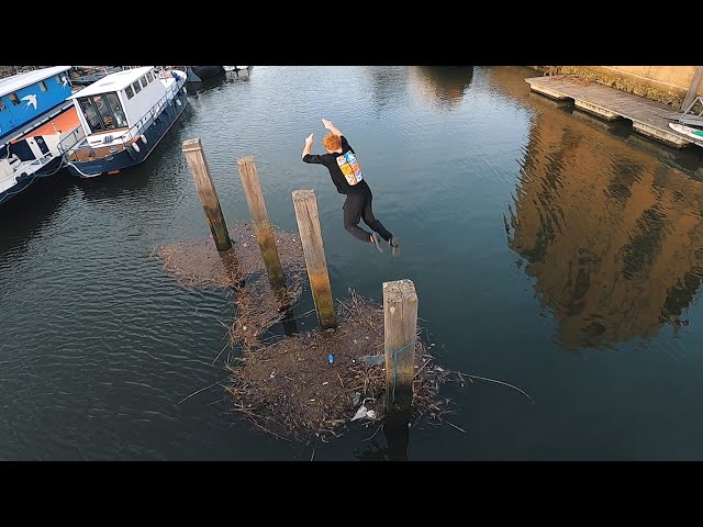 FREEZING Parkour Water Challenge - STORROR 🇬🇧