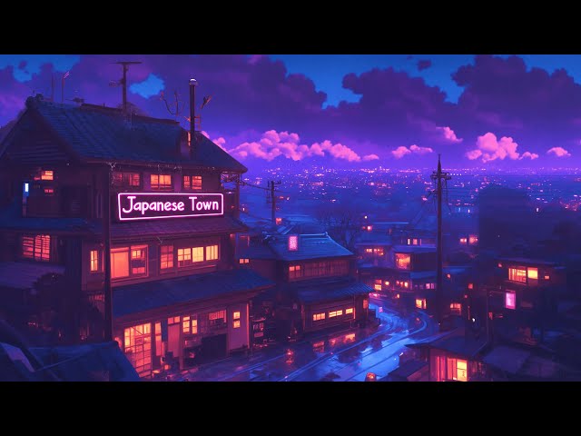 Nostalgic Lofi Hip Hop Beats 🕹️ 1980s & 90s Vibes & Old Japanese Town Ambience 🌆 Lofi Rain Playlist