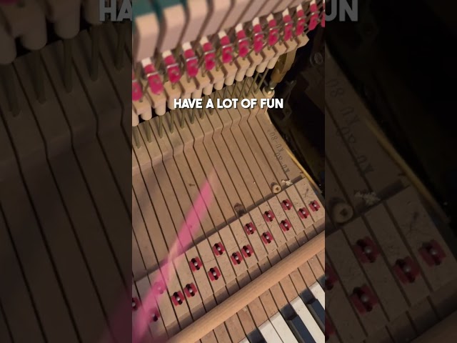 piano tuning and fixing a broken key