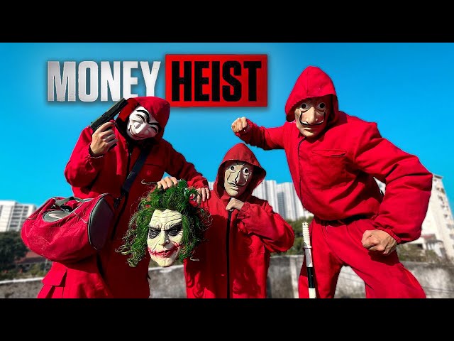 MONEY HEIST VS BAD GUYS TEAM ll JOKER !! You Are Insane 3 ( Epic Parkour Action Pov Chase )