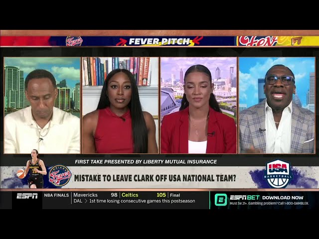 FIRST TAKE | Because of race - Chiney & Andrea on why Caitlin Clark isn't on the USA Team in Olymic