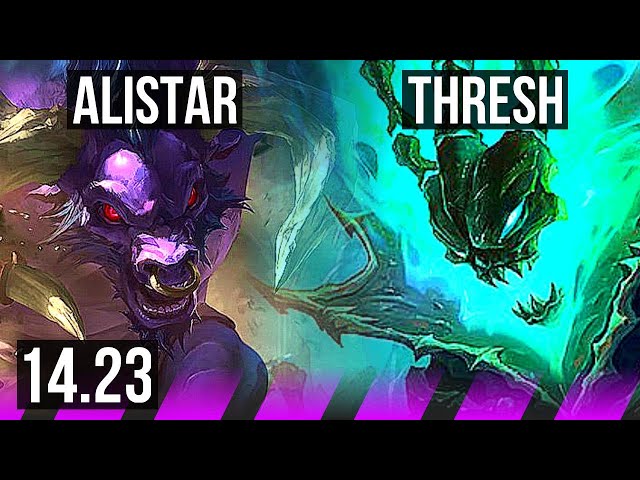 ALISTAR & Caitlyn vs THRESH & Corki (SUP) | KR Master | 14.23