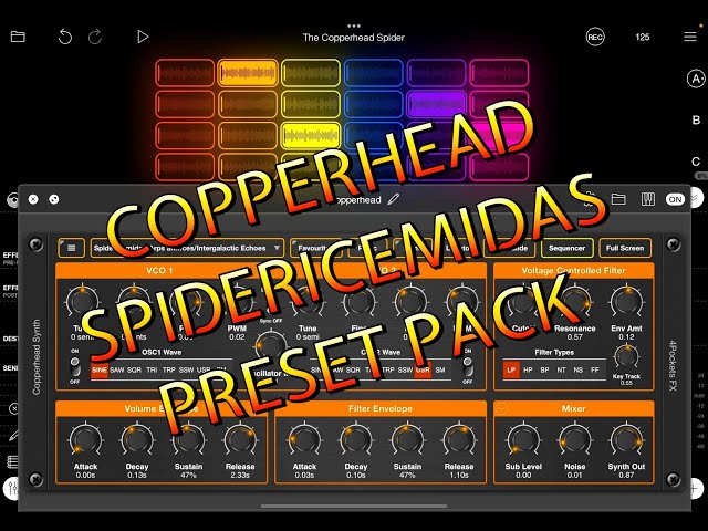 Copperhead Synth - UPDATED With New Spidericemidas Preset Pack - Tracked in Loopy Pro