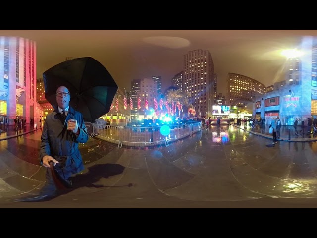 360 Video: Lester Holt shows us around Democracy Plaza at Rockefeller Center