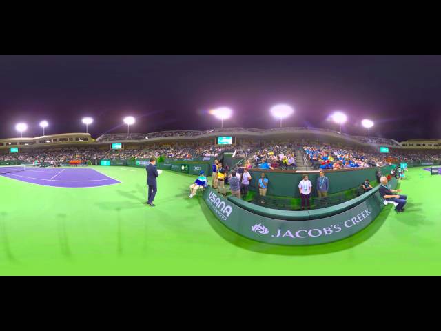 BNP Paribas Open: 360/VR of the McEnroe Challenge