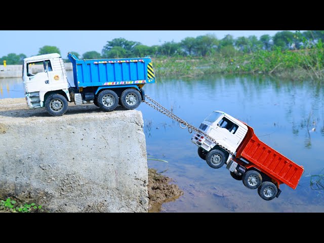 Gadi wala Cartoon | Tata Dump Truck Accident Pulling Out Tata Hyva Truck ? Jcb wala Cartoon | CS Toy