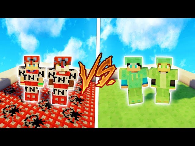 TNT armor 💥 vs. SLIME armor ! 🐸 - KTERÝ VYHRAJE ? w/Mattem,Macko,Dejzr