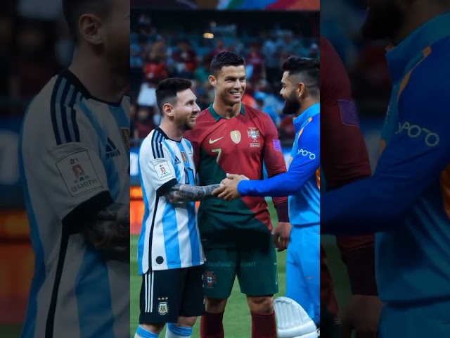 Messi or Ronaldo ki video# funny #trending shirt#entertainment #funny  Messi Ronaldo friendship