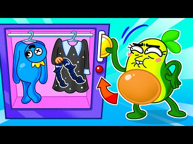 😨 Where's My Body?! 🥑 | Avocado Swaps Bodies with Wednesday & Rainbow Friends