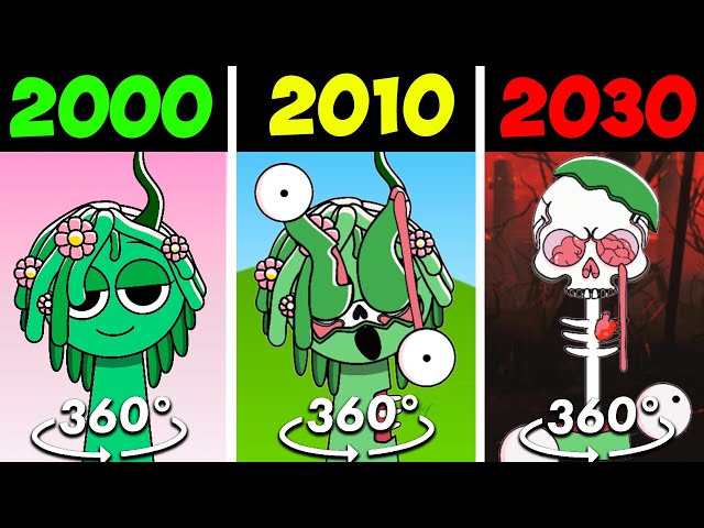 360° VR Incredibox Sprunki 2000 vs 2010 vs 2030