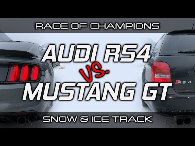 [VR/360°] ROC: Audi RS4 vs. Mustang GT - on Snow!