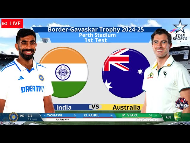 🔴 Live: India Vs Australia – 1st Test Match Full Coverage | IND Vs AUS Live #indvsaus #cricket