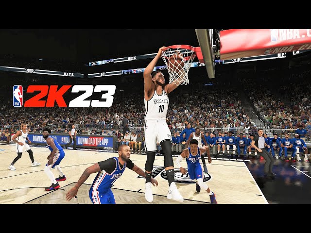 NBA 2K23 PS5 4K Gameplay | Philadelphia 76ers vs Brooklyn Nets