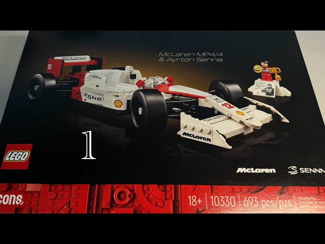 McLaren MP4/4 & Ayrton Senna Lego Build - LEGO ICONS - Part 1