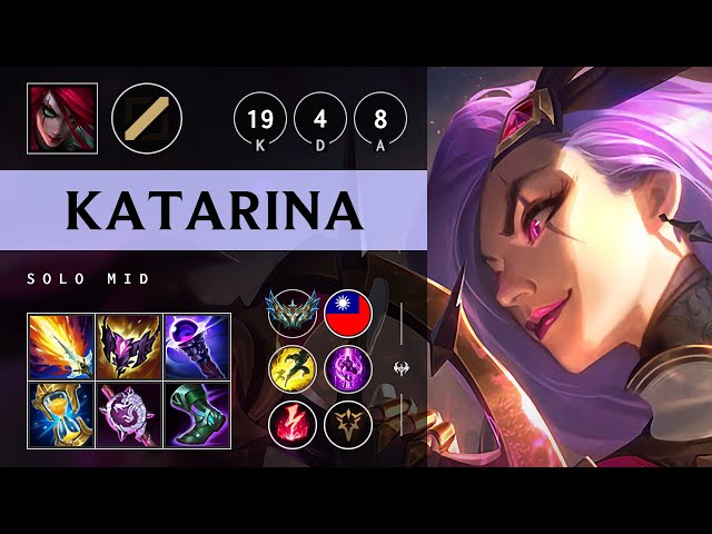 Katarina Mid vs Ahri: Triple Kill, Legendary - TW Challenger Patch 14.22