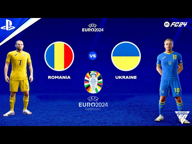 FC 24 - Romania vs Ukraine - UEFA EURO 2024 Group Stage Match Day 1 | PS5™ Gameplay 4K HDR