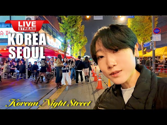 Live Seoul | Korea Travel | Exciting Korean Night Street Walking Tour | Jongno Food Street Walk