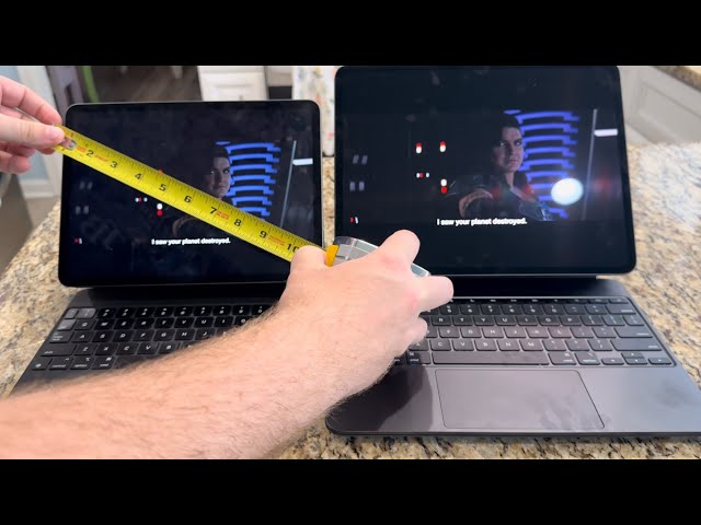 Screen size difference IPad Pro 13 M4 vs IPad Pro 11 M1. Magic Keyboard wobbles!