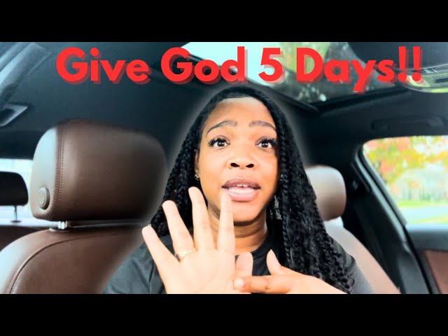 Breaking News! The next 5 Days are about to change your life for the good | A word from the Lord