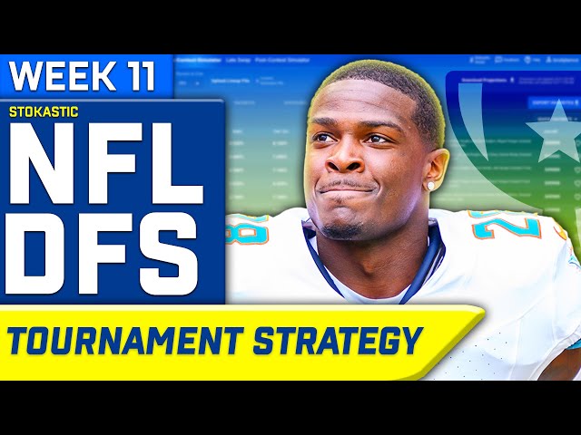 NFL DFS Sims Tournament Strategy Week 11 | NFL DFS Strategy