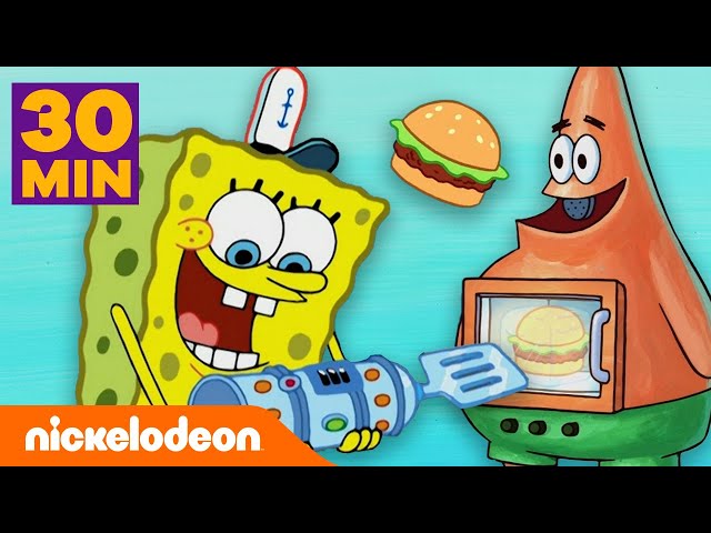 Bob Esponja | ¡Las mejores invenciones de Cangreburgers! | Nickelodeon en Español