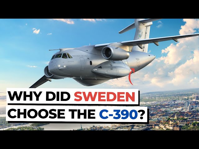 Why has Sweden chosen the C-390 as its preferred aircraft?