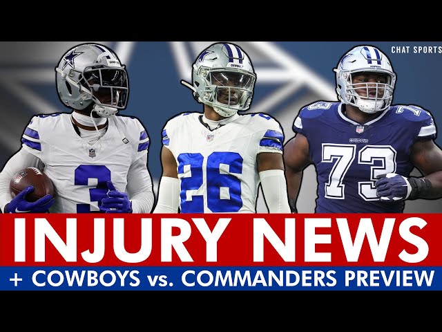 MAJOR Cowboys Injury News: Brandin Cooks, DaRon Bland, Zack Martin, Tyler Smith + Commanders Preview