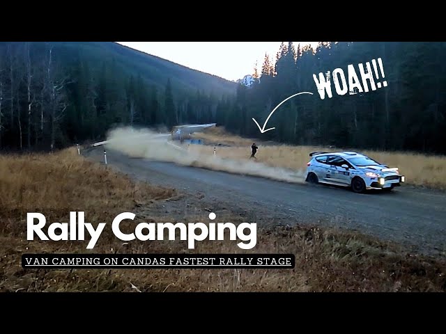 Im #vancamping  on an Active #Rally Stage - Kananaskis Winter Rally  - WCRC 2024