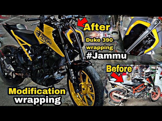 Duke 390 Wrap One In India 💥 | *Yellow And Black* | MODIFIED @romimodifier4277