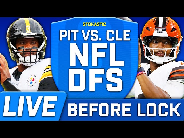 NFL DFS Showdown Live Before Lock | Steelers-Browns TNF Week 12 DFS Picks